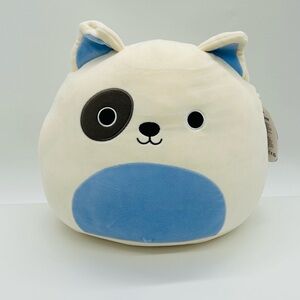 12” Squishmallow Malinda White Bull Terrier Jazwares Official KellyToy